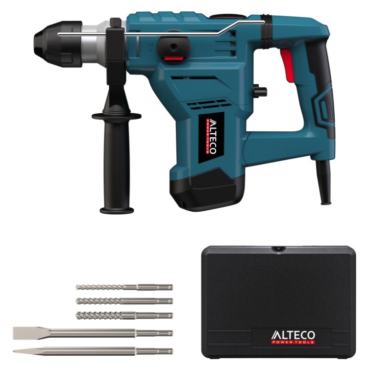 фото RH 1500-32 ALTECO Перфоратор 1500 Вт, 880 об/мин, 3900 уд/мин, 5Дж.,SDS+, 7.5 кг