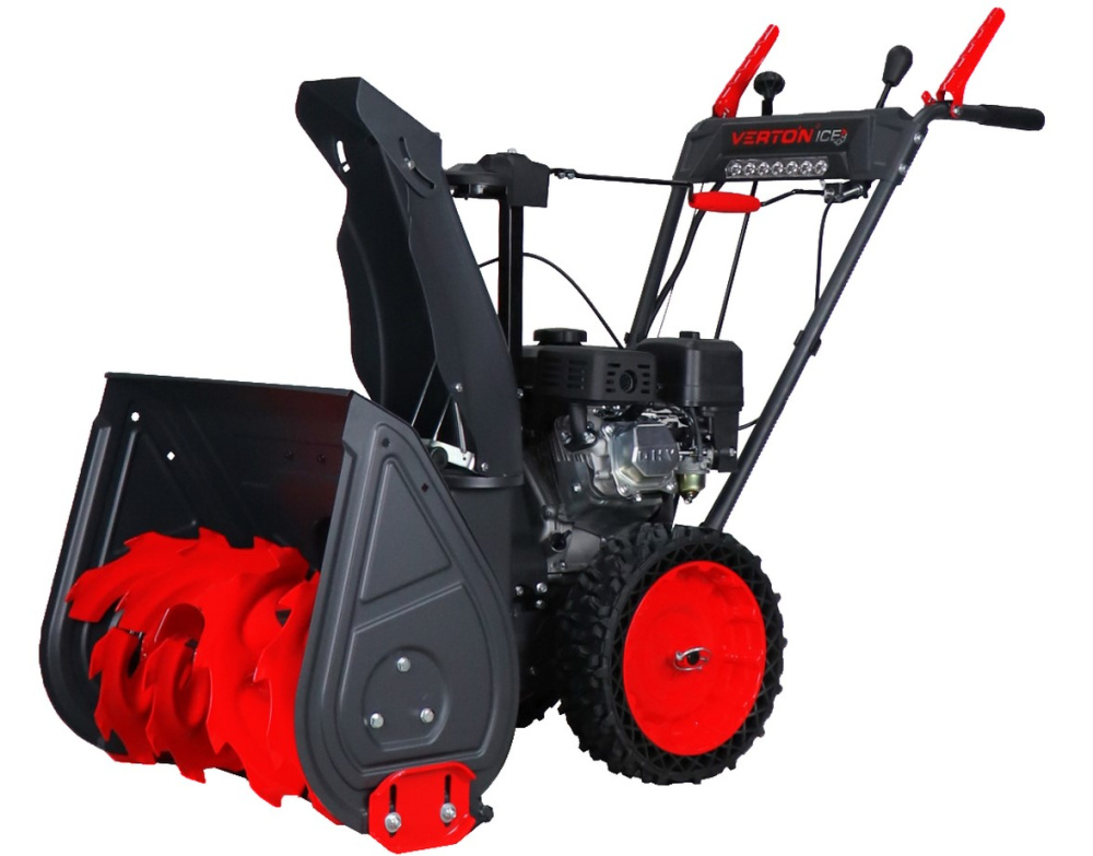 фото SB-762MLE VERTON Ice Снегоуборщик 5кВт/7,0л.с./212см3, 61х54,5см, 6/2скор, руч/эл.стартер, дальность выброса 15м, фара, 58кг