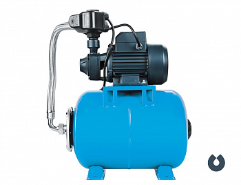 фото AUTO QB 80 UNIPUMP Станция авт.водоснабжения 750Вт, Hmax-50м, Qmax-45 л/мин, корпус-чугун, вихревого типа, Г-24л, вх/вых отв 1"х1"