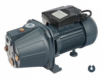 фото JET 80 S UNIPUMP Поверхностный насос 600 Вт, Hmax-38м, Qmax-50 л/мин, вх/вых 1"х1", мах.выс всас 8м, корпус-чугун, раб. колесо-латунь, 12,6кг