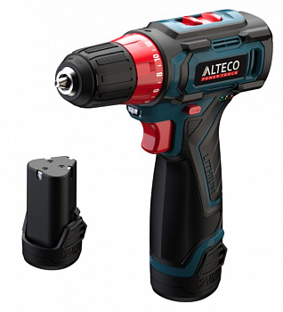 фото CD 12-23 X2 ALTECO Дрель-шуруповерт безударная аккумуляторная 12В/1.5Ач х 2 Li-Ion, 23 Нм, 350-1250 об/мин, 1.99кг.