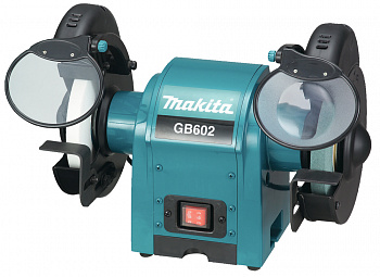 фото GB602 MAKITA Станок заточной 250 Вт, 0-2850 об/мин, 150х16х12, фланец d 12,7 мм, 9,4 кг