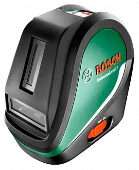 фото UniversalLevel 3 Basic BOSCH Лазерный уровень дальность 10м, +/-0,5мм/м, 4луча, отвес, резьба1/4"