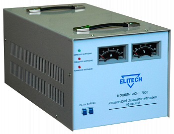 фото ACH 7000P ELITECH Стабилизатор напряжения 7000ВА, 220В+/3 при входе, 160-250В, 32А