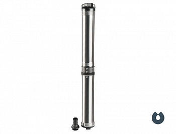 фото ECO MIDI-3 UNIPUMP Погружной скважинный насос 750Вт, Qmax - 3 м3/час, Нmax - 92 м, вх.отв 1,25", d-91х1071мм, кабель-2м
