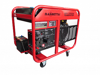 фото GFE12000E Magnetta Бензиновый генератор ном/мак мощность 10/11кВт, эл.стартер, бак 25л, 165 кг