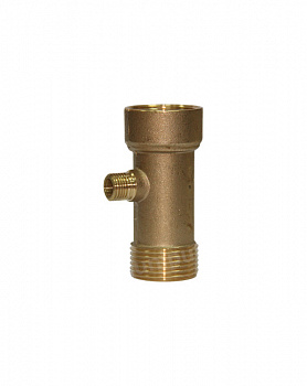 фото UNIPUMP Штуцер 3-х выводной 1" НР х 1"ВР х 1/4" НР (для LP/3), материал - латунь, 1"вр х 1"yр х 1/4"нр