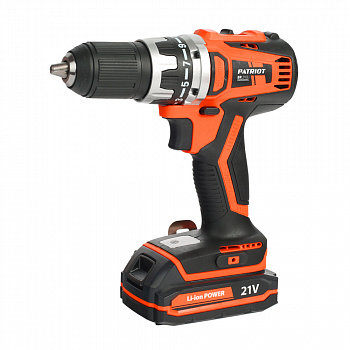 фото BR 210Li THE PROFESSIONAL PATRIOT Дрель-шуруповерт аккумуляторная 21В/2,0Ач х 2 Li-Ion, БЗП 13мм, 0-400/0-1400 об/мин, 1,26 кг