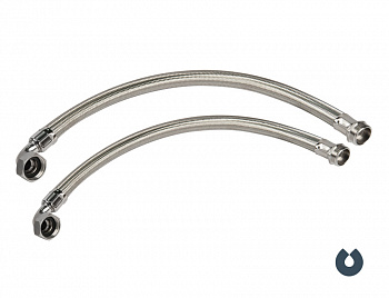 фото UNIPUMP Шланг угловой ДУ-15, 30 см, 0,5"x1", в металлооплетке