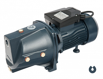 фото JSW 55 UNIPUMP Поверхностный насос 1000 Вт, Hmax-40 м, Qmax-70 л/мин, вх/вых 1"х1", мах.выс всас 8 м, корпус-чугун, раб. колесо-латунь