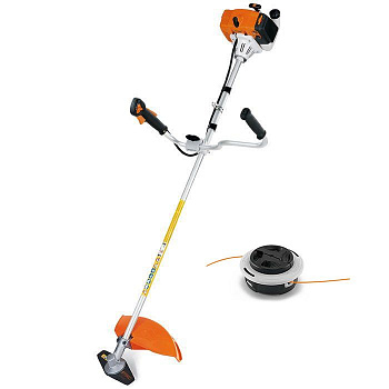фото FS 120 STIHL Триммер бензиновый 1,8л.с/1,3кВт, раб.объем 30,8см3, бак 0,64л, 6,3кг