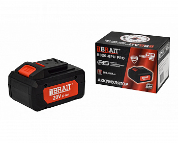 фото BRAIT Аккумулятор BB20-8PU PRO 8.0 Ач, 20 В, 1,1 кг