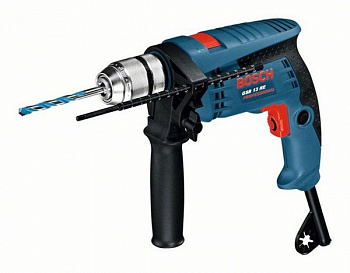 фото GSB 13 RE BOSCH Дрель ударная 600 Вт, БЗП-13мм, 0-2800 об/мин, 1,8 кг