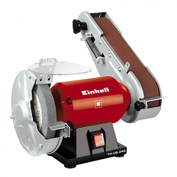 фото TH-US 240 Einhell Станок точильный 240 Вт, 2950 об/мин, диск 150х12,7х20 мм, лента 50х686 мм, 7,3 кг