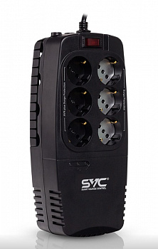 фото AVR-1200-U SVC Стабилизатор напряжения, напольный 1200ВА/600Вт, вх.напряжение 220В, вых.напряжение 220+10%, 2,2кг