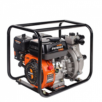 фото MP 1560 SН PATRIOT Мотопомпа бензиновая 7л.с/212см3, Q-20 м3/ч, 330 л/мин,  P-60м, глубина всас. 8м, бак 3,5л, диам. вх/вых 1,5", 23кг