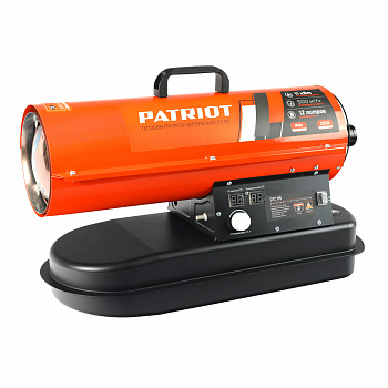 фото DTC-115 PATRIOT Калорифер дизельный 11 кВт, 500 м3, дизель/керосин, расход 0,8 л/ч, бак 12 л, площадь 360 м2, 12,8 кг