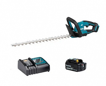 фото DUH506RF MAKITA Кусторез аккумуляторный LXT, Li-Ion1х18Вх3,0Ah, бесщеточный, нож 500мм, 4000 рез/мин, D ветки 20 мм, XPT, 3 кг