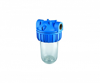 фото UNIPUMP Колба фильтра для воды 5" CFC-5K (резьба 1") с картриджем NT-5