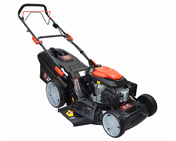 фото BLM4052SM PRO BRAIT Газонокосилка бензиновая самоходная 4,0 кВт/196 см3, шир. 52 см, выс 25-70 мм, 7 уровней, трав-к 60 л, колеса 8"/11", 39 кг