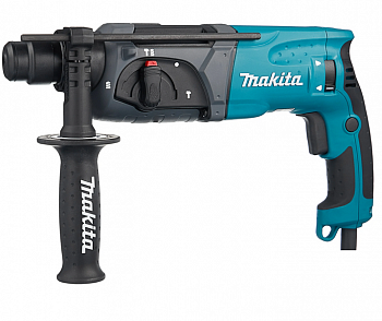 фото HR2470 MAKITA Перфоратор 780Вт, SDS+, 2,7Дж, 3-реж., ф24мм, 0-1100об/мин, 0-4500уд/мин, защ от пыли, реверс, кейс, 2,9кг