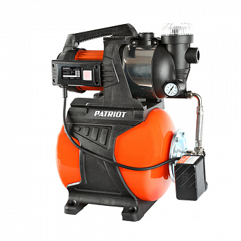 фото PW 1200-24 ST PATRIOT Насосная станция 1200Вт, Qmax-3700л/час, Hmax-48м, Г-24л, вх/вых отв 1"х1"